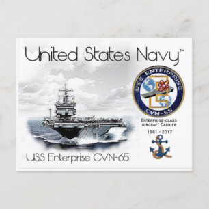 USS ENTERPRISE CVN-65 - CARTE POSTALE