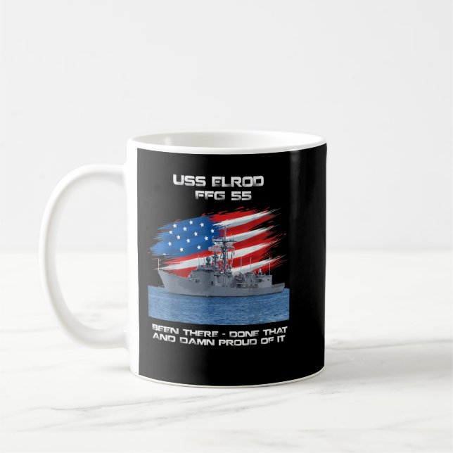 USS Enterprise CVN-65 Flugzeugträger Veteran Fla Kaffeetasse (Links)