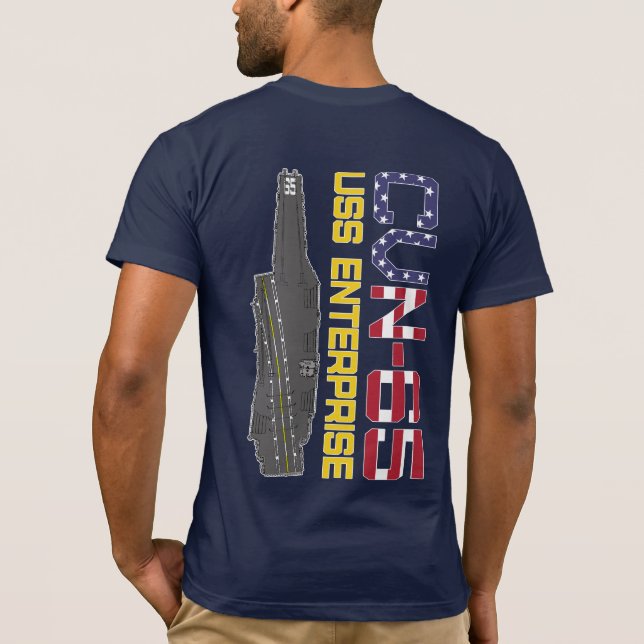 USS ENTERPRISE CVN-65 T - Shirt (Rückseite)