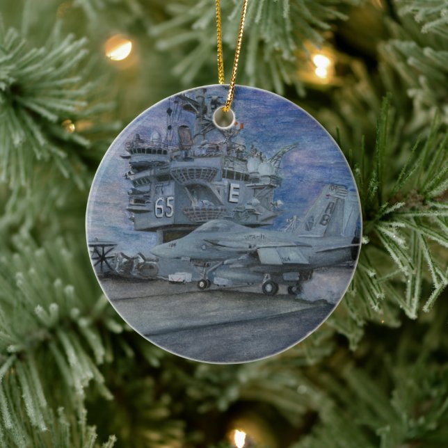 USS Enterprise Keramik Ornament (Baum)