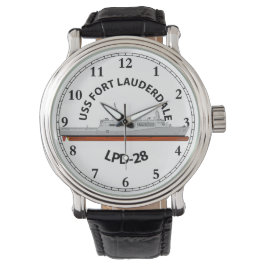 USS FORT LAUDERDALE, LPD-28, SAN ANTONIO WATCH ARMBANDUHR