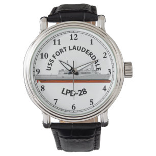 USS FORT LAUDERDALE, LPD-28, SAN ANTONIO WATCH ARMBANDUHR