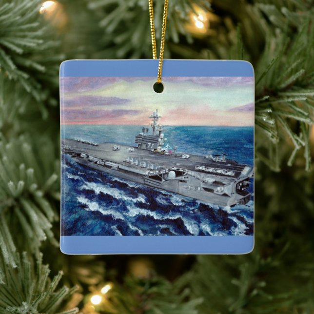 USS George Bush Ornament (Baum)