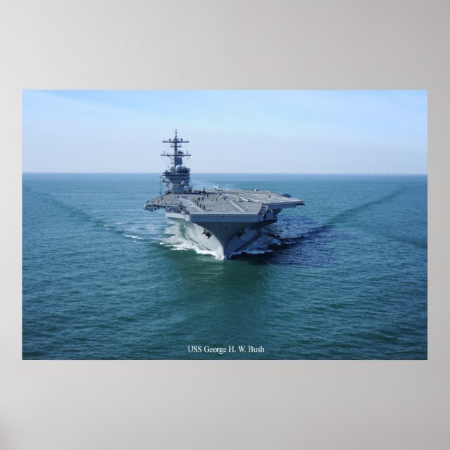 USS George H. W. bush Poster (Vorne)