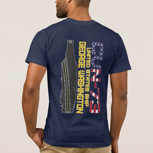 USS GEORGE WASHINGTON CVN-73 T - Shirt (Rückseite)