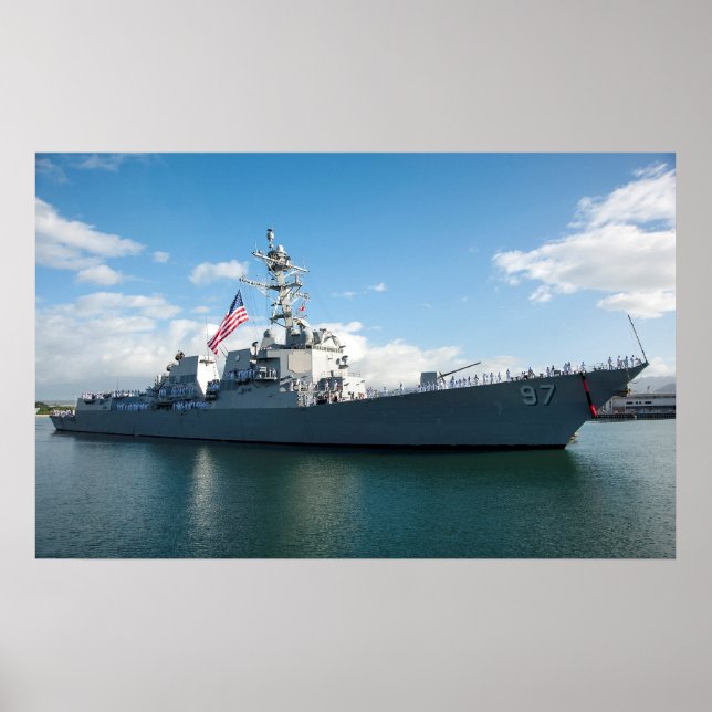 USS Halsey (DDG 97) Poster (Vorne)