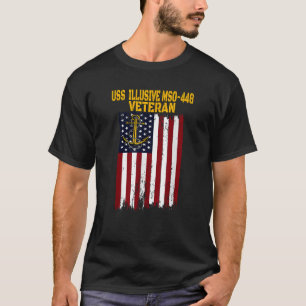 USS Illusive MSO 448 Minesweeper Warcraft Veterans T-Shirt