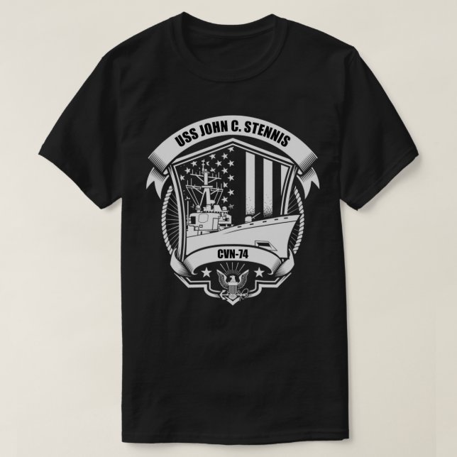 USS John C T-Shirt (Design vorne)