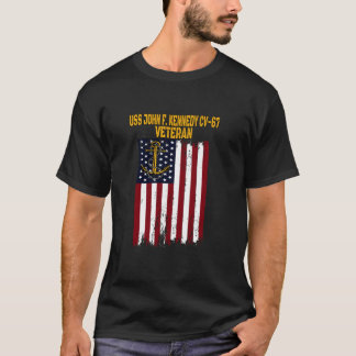 USS John F Kennedy CV 67 Aircraft Carrier Veteran T-Shirt