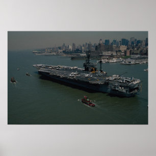USS John F. Kennedy", hereinkommenden New York der Poster