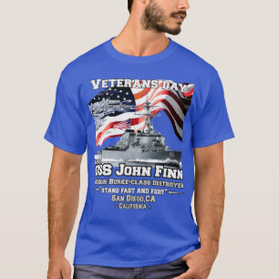 USS John Finn Arleigh Burke-Klasse-Zerstörer T-Shirt