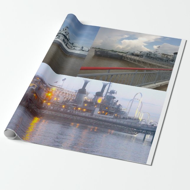 USS KIDD DD 661 GESCHENKPAPIER (Ungerollt)