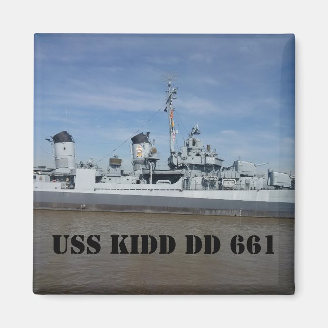 USS KIDD DD 661 Magnets (Devant)