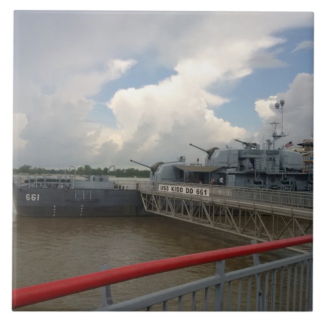 USS KIDD Keramik Tile Fliese (Vorderseite)
