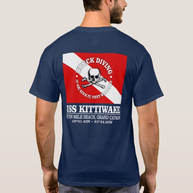 USS Kittiwake (best wrecks) T-Shirt (Rückseite)
