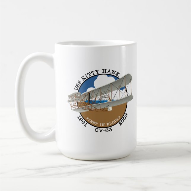 USS KITTY HAWK CV-63 1961-2009 MUG (Gauche)