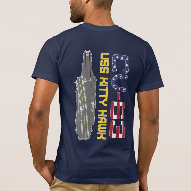 USS KITTY HAWK CV-63 T - Shirt (Rückseite)