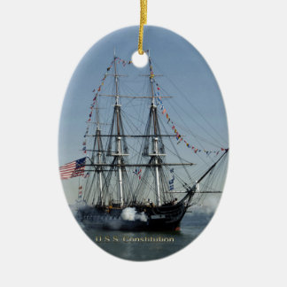 USS-Konstitutions-Zündungs-Kanonen Keramik Ornament