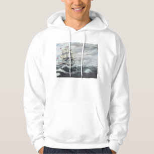USS-Konstitutionsköpfe für MAJESTÄT Fregatte Hoodie