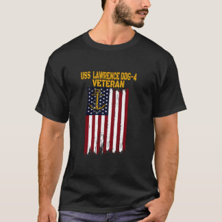 USS Lawrence DDG 4 Destroyer Veterans Day Father T-Shirt