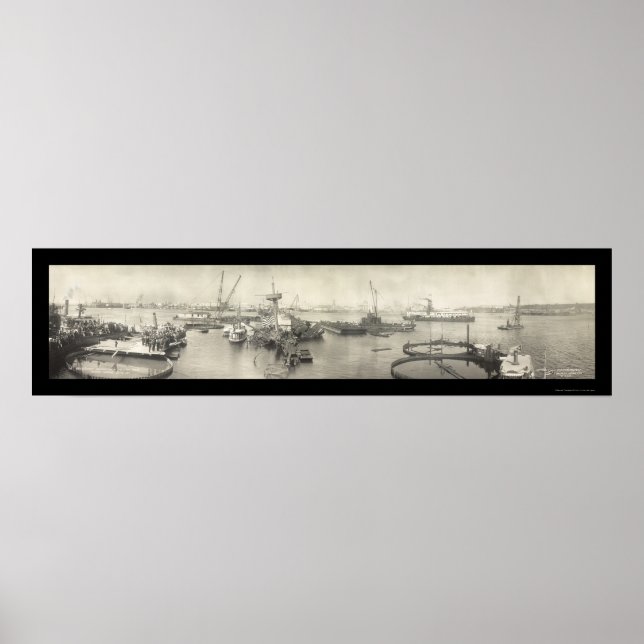 USS Maine Havana Kuba Foto 1911 Poster (Vorne)
