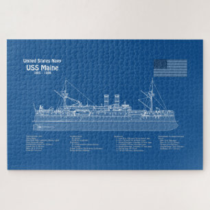 USS Maine - Pläne für Schiffskonzepte ABD