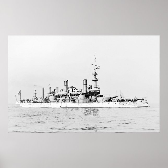 USS Massachusetts Poster (Vorne)