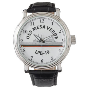 USS MESA VERDE, LPD-19, SAN ANTONIO WATCH ARMBANDUHR