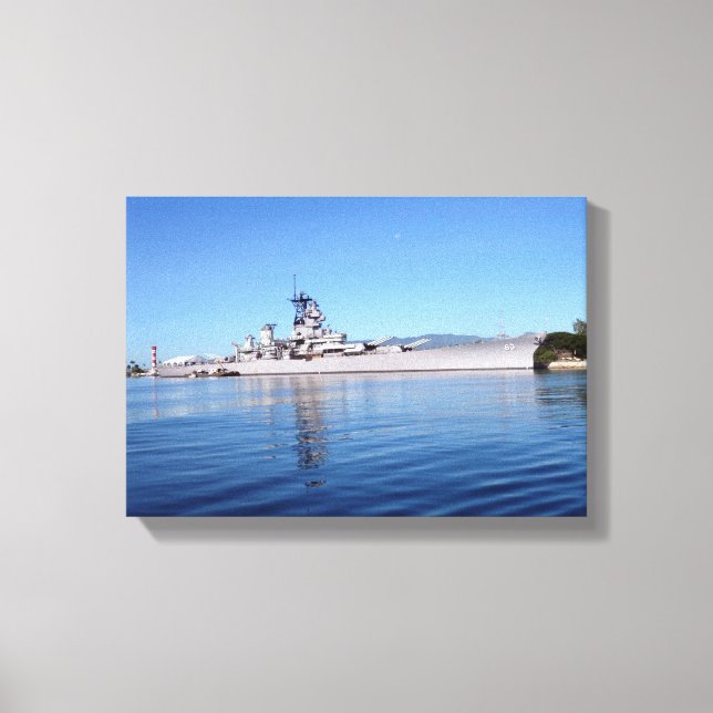 USS Missouri Leinwanddruck (Vorderseite)
