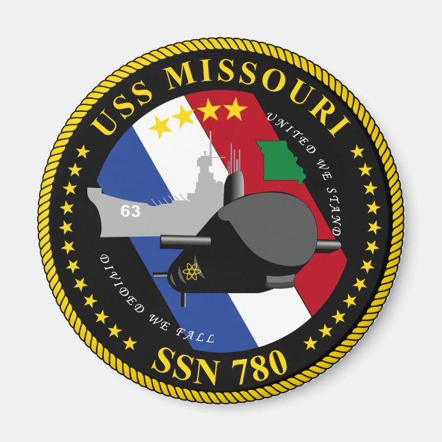 USS Missouri Magnet (Devant)