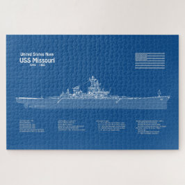 USS Missouri - Pläne für Schiffskonzepte ABD