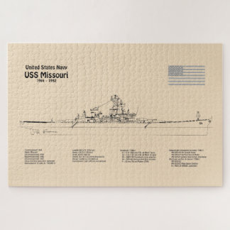 USS Missouri - Schiffs-Blueprint-Pläne SD