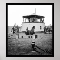 USS Monitor Catskill in Charleston Harbor, SC 1865