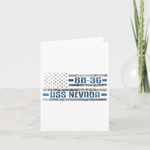 Uss Nevada Wwii Battleship Bb-36 US-Armee Karte