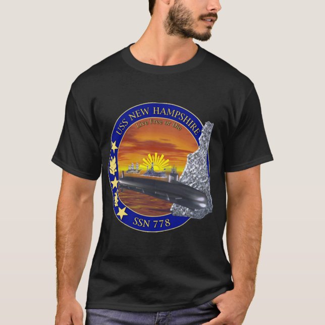 USS New Hampshire (SSN-778) T-Shirt (Vorderseite)