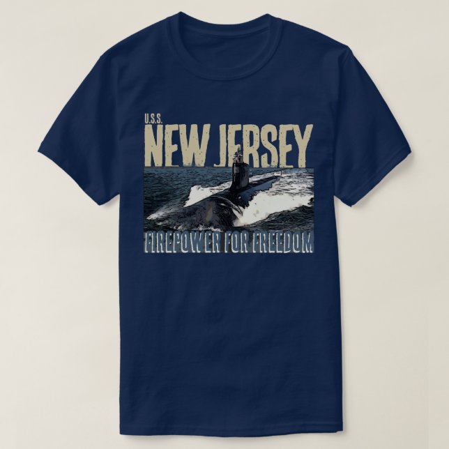USS NEW JERSEY T-Shirt (Design vorne)