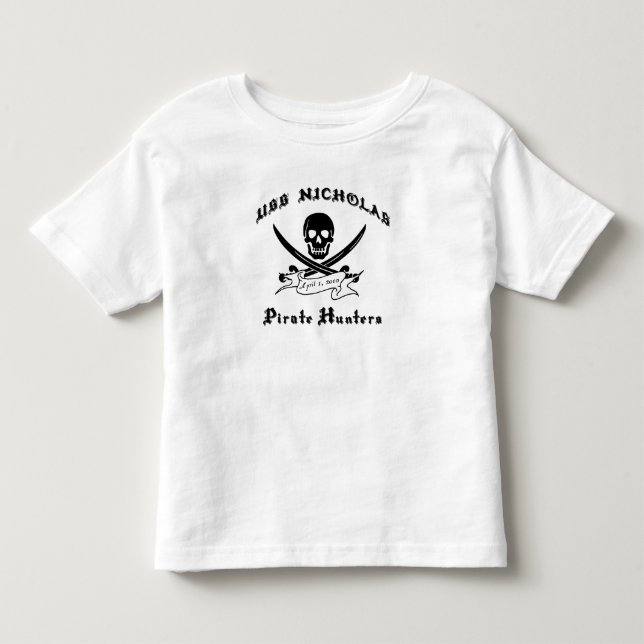 USS Nicholas das Shirt des Piraten-Jäger-Kindes (Vorderseite)