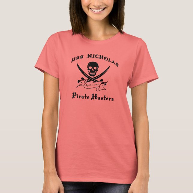 USS Nicholas Pirate Hunters Women's Shirt (Vorderseite)