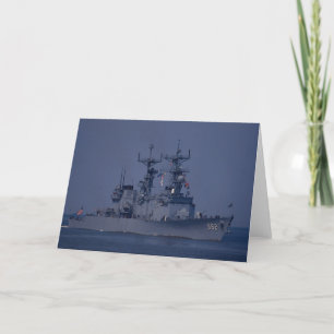 USS Nicholson", Zerstörer aus der Fichtenklasse Karte