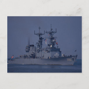 USS Nicholson", Zerstörer aus der Fichtenklasse Postkarte