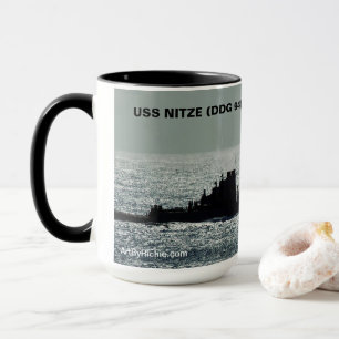 USS NITZE (DDG94), Haze Grey and Underway, Mug
