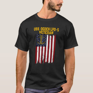 USS Ogden LPD 5 Amphibien Transport Docks Veteran T-Shirt