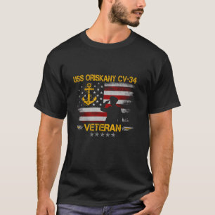 USS Oriskany CV 34 Carrier Veteran Flag V T-Shirt