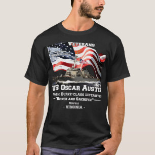 USS OsAustin DDG79 Zerstörer T-Shirt
