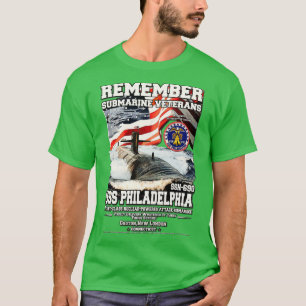 USS Philadelphia SSN690 U-Boot-Veteranen T-Shirt