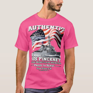 USS Pinckney DDG91 Navy Veterans T-Shirt