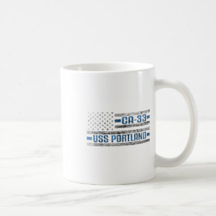 Uss Portland World War Cruiser Ca-33 US Army Kaffeetasse