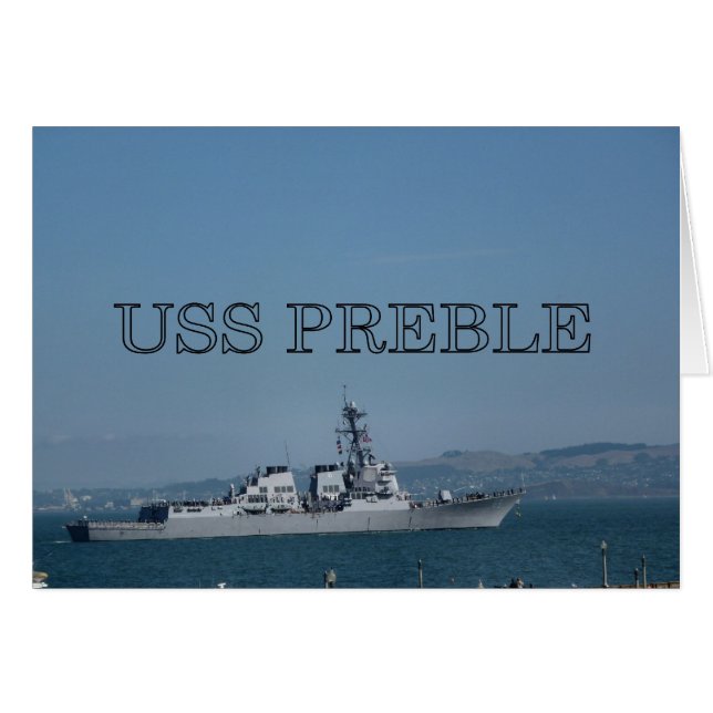 USS Preble (Vorderseite (Horizontal))