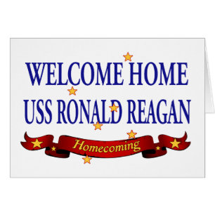 USS Ronald Reagan à la maison bienvenu