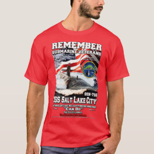 USS Salt Lake City SSN716 U-Boot-Veteranen T-Shirt